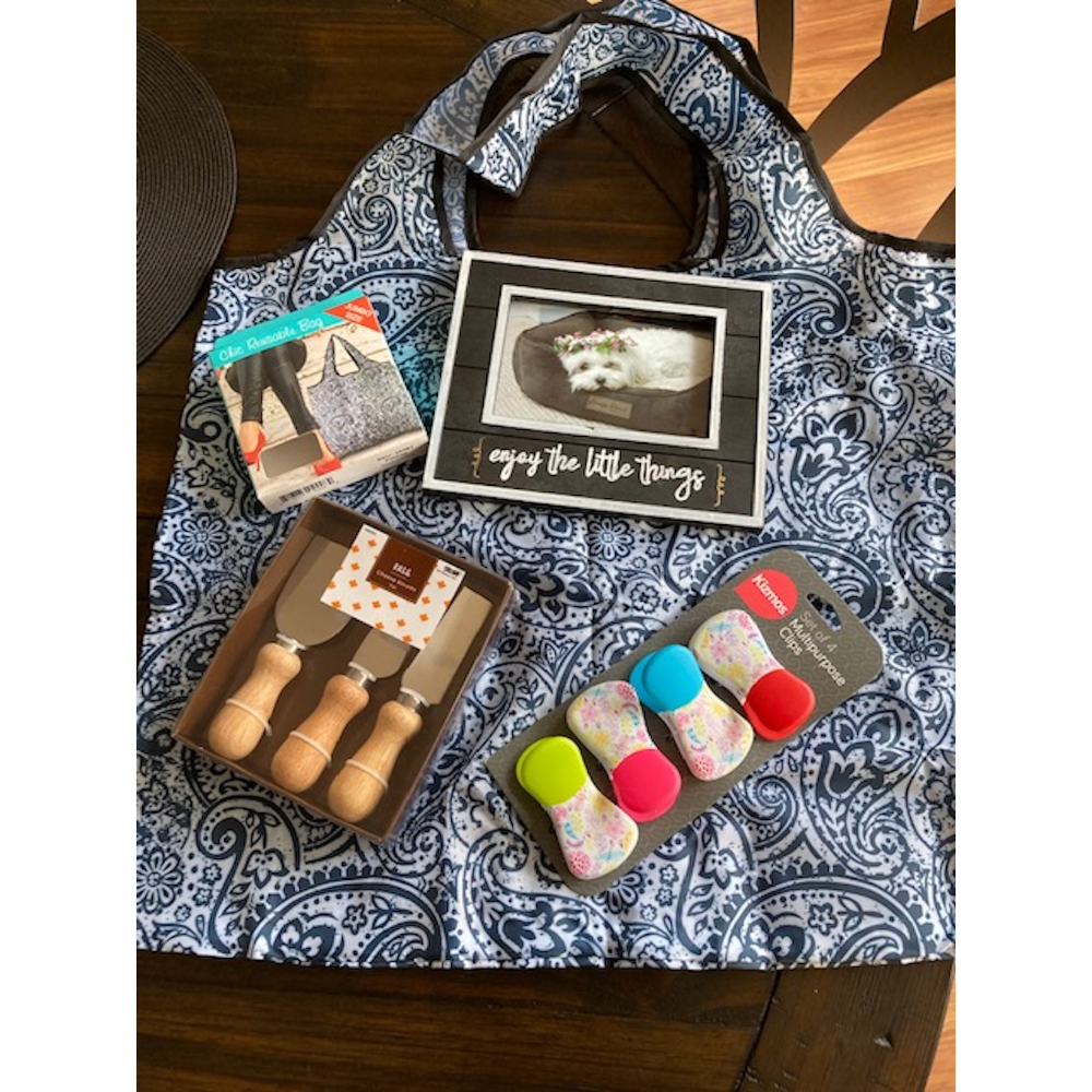 Paisley Tote with Home Items