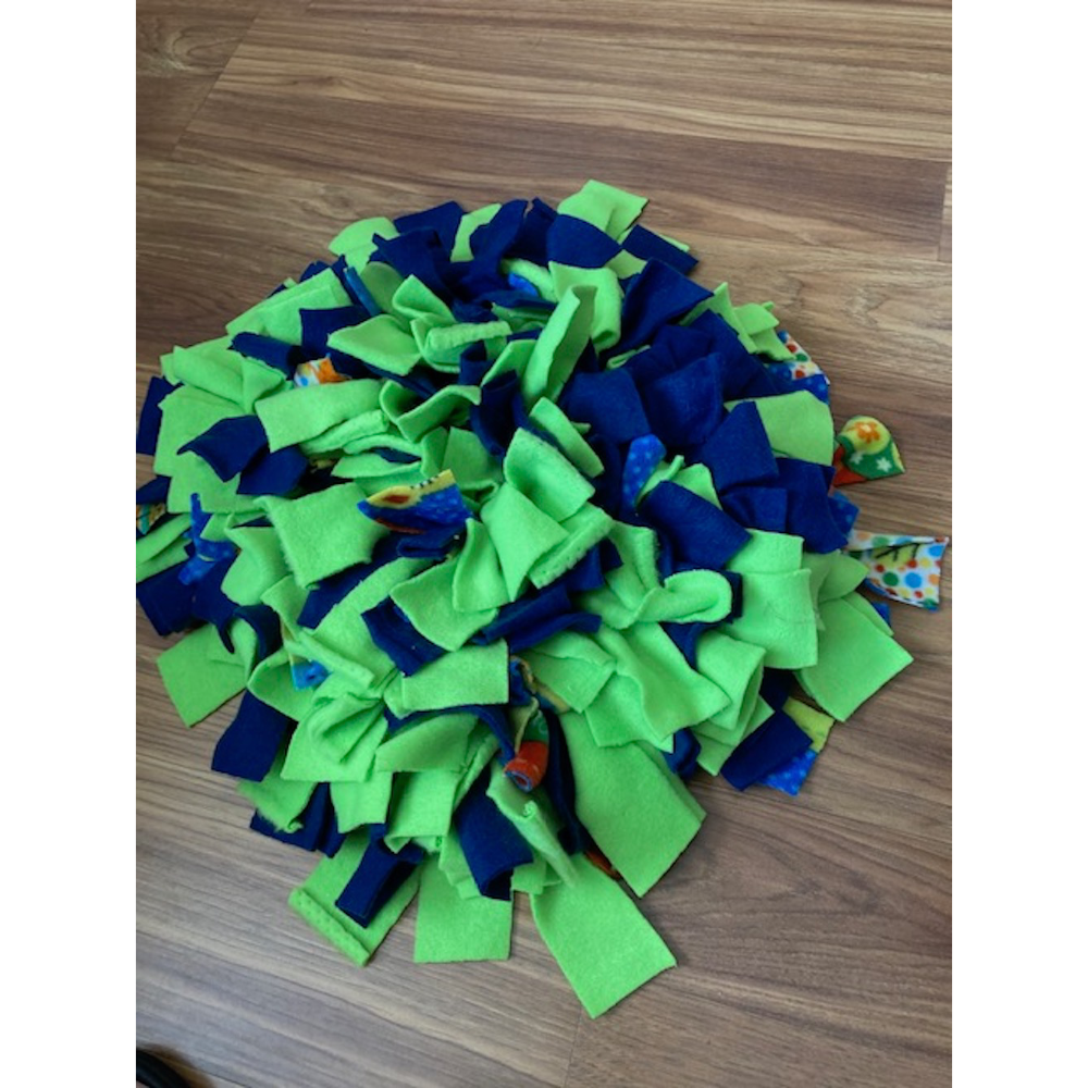 Blue and Green Snuffle Mat