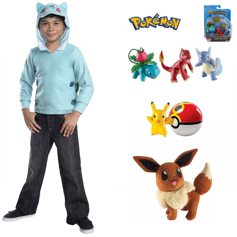 Pokemon Bulbasaur Hoodie Costume & Toy Items
