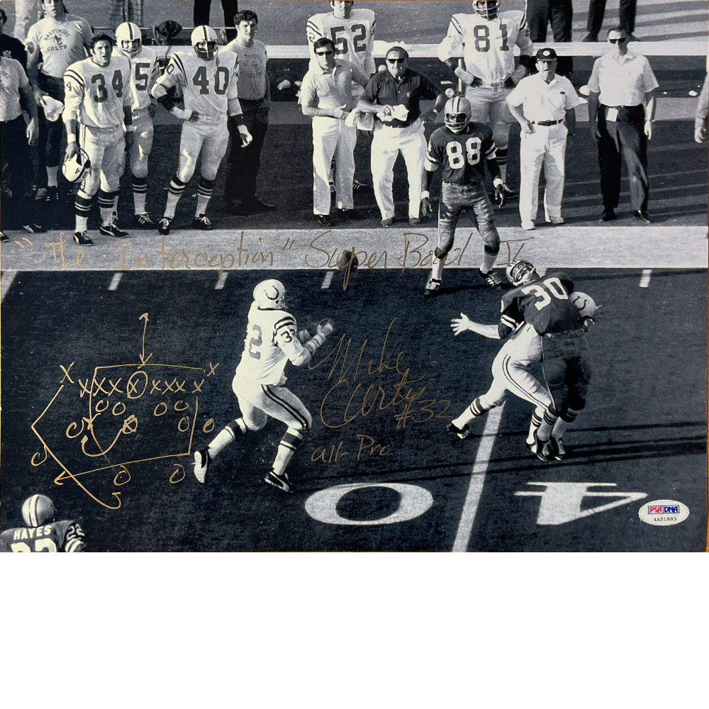 8" x10" Photo of "Mad Dog" Curtis' Super Bowl Interception #1