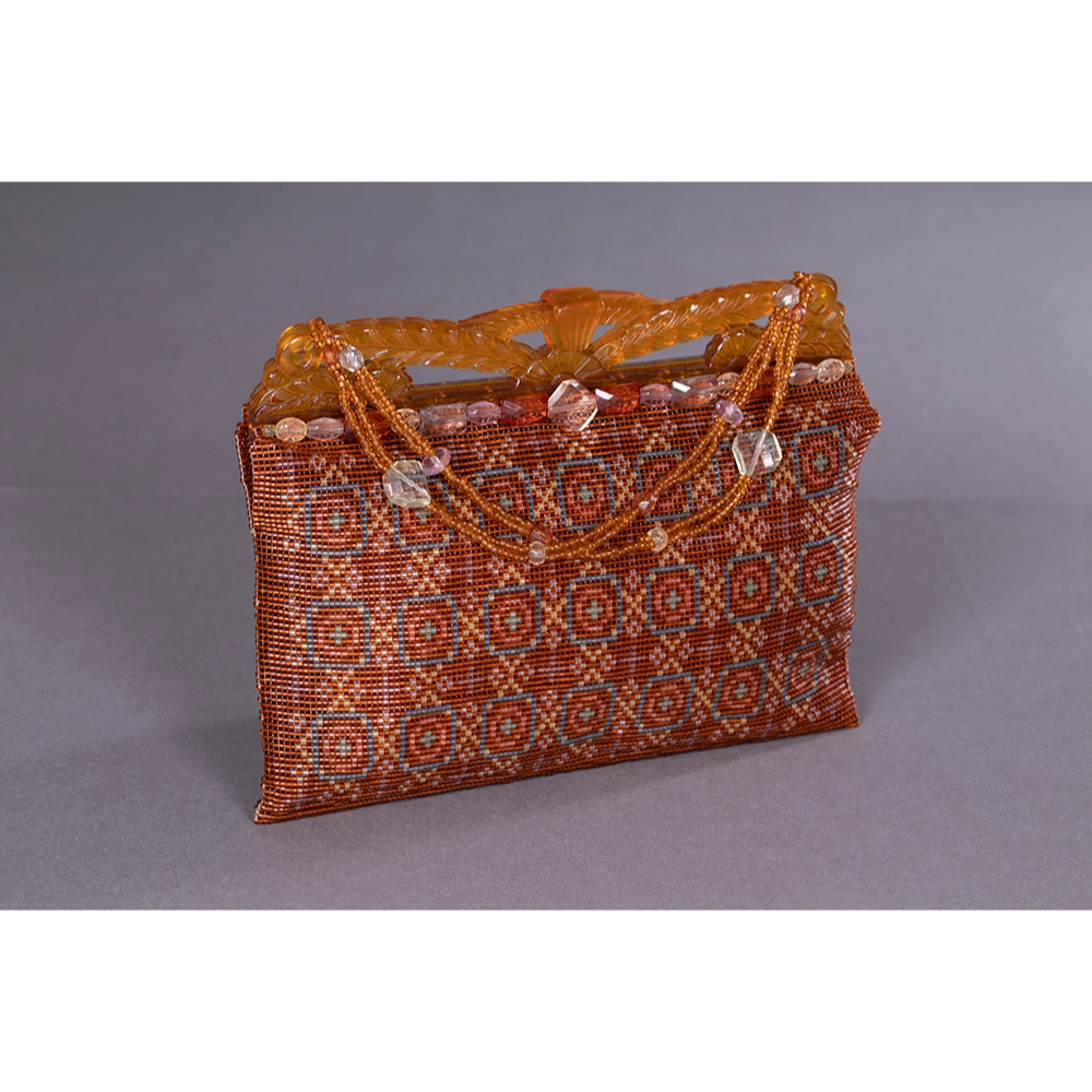 Maggie E Glass Bead Handbag 'Tapestry'