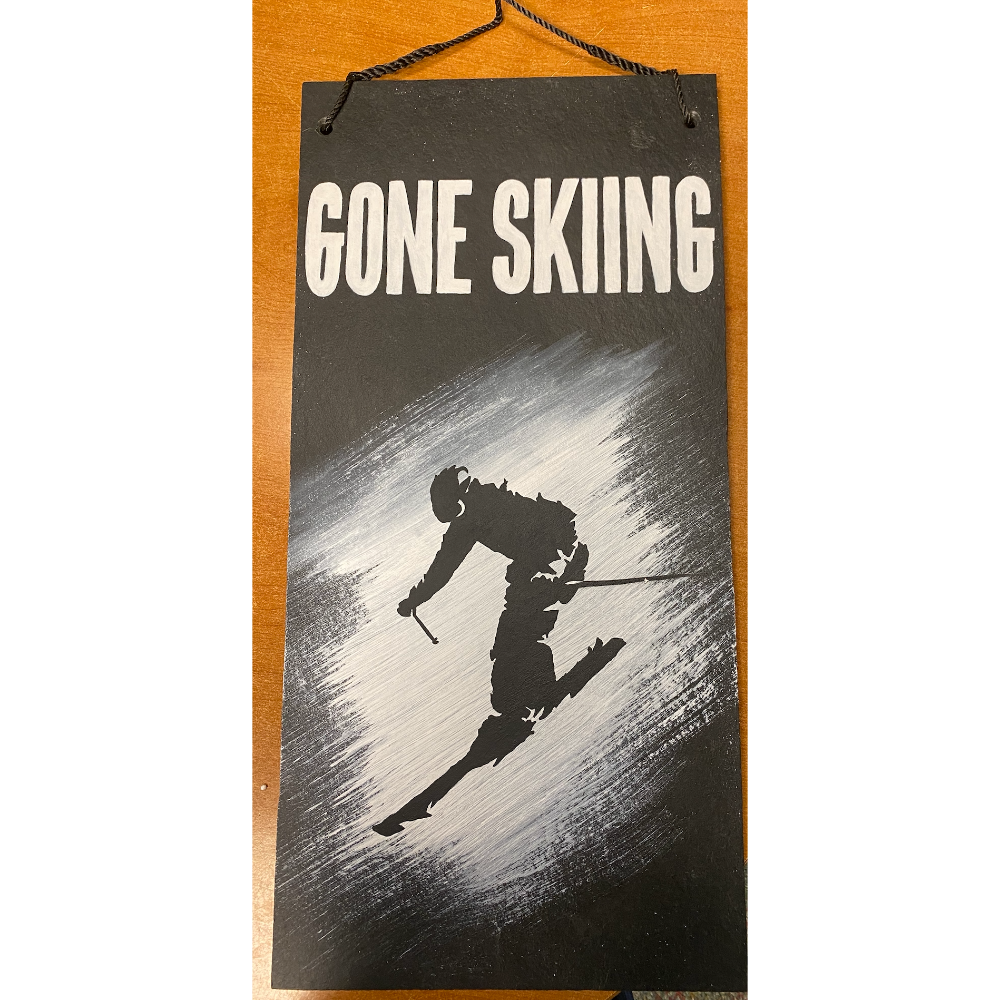 Gone Skiing Slate 