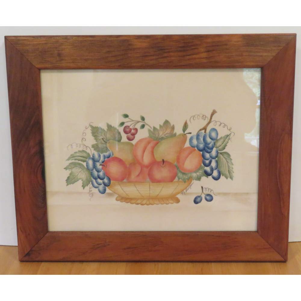 Tole Painting of Fruit.  