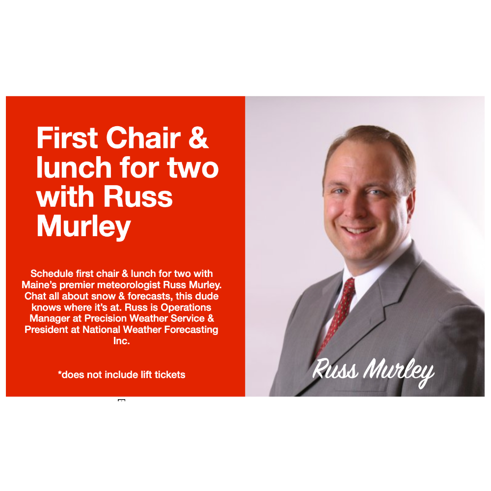 First Chair & Lunch for two with Russ Murley