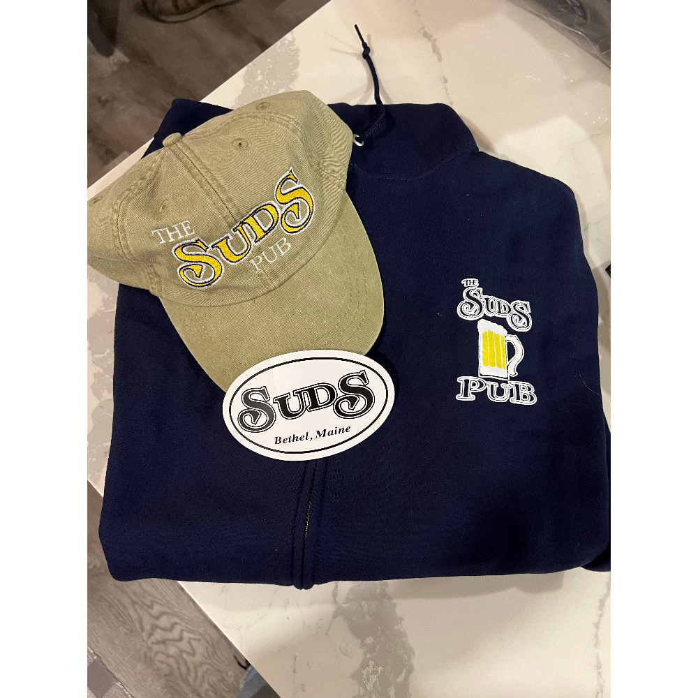 Sweatshirt, Baseball Hat & sticker