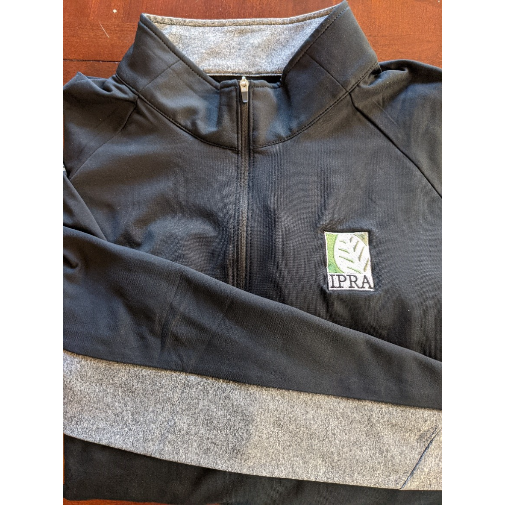 IPRA Swag – Gray and Black Logo  Quarter Zip – Size XL