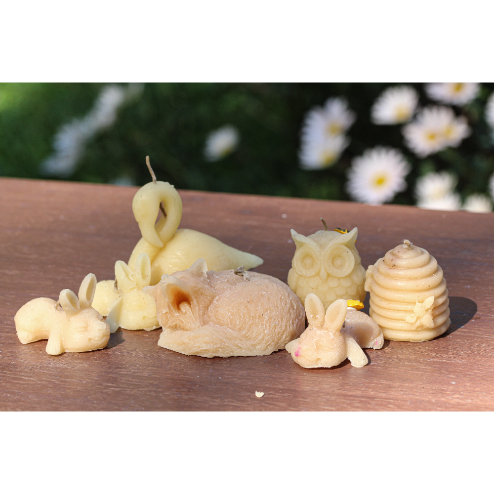 Homemade Beeswax Candles set of 7