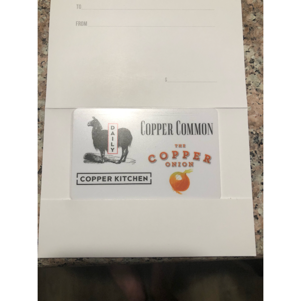 Copper Onion Gift Certificate