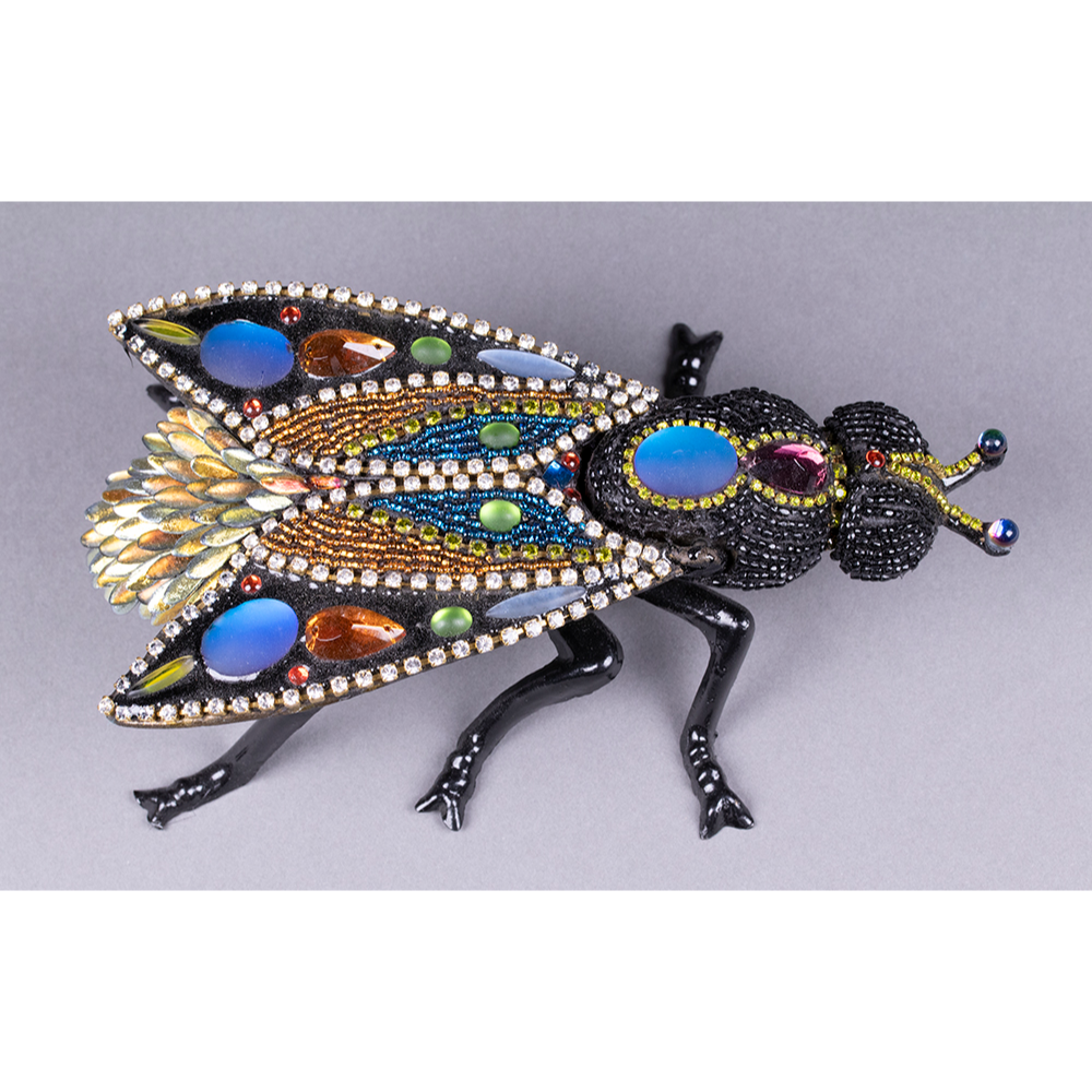 Beaded Insect Container by Nancy Josephson
