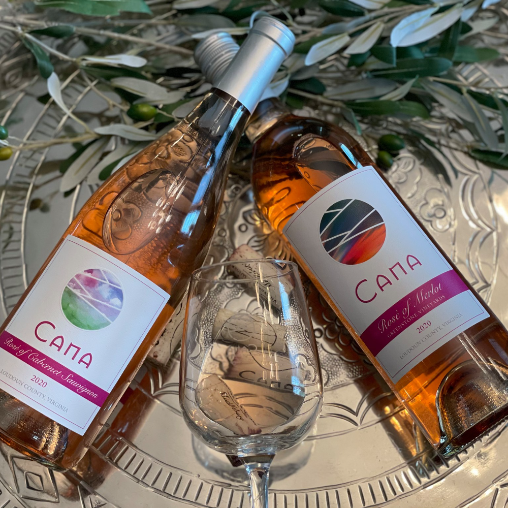 Cana Vineyards Wine Flight w/ Glasses