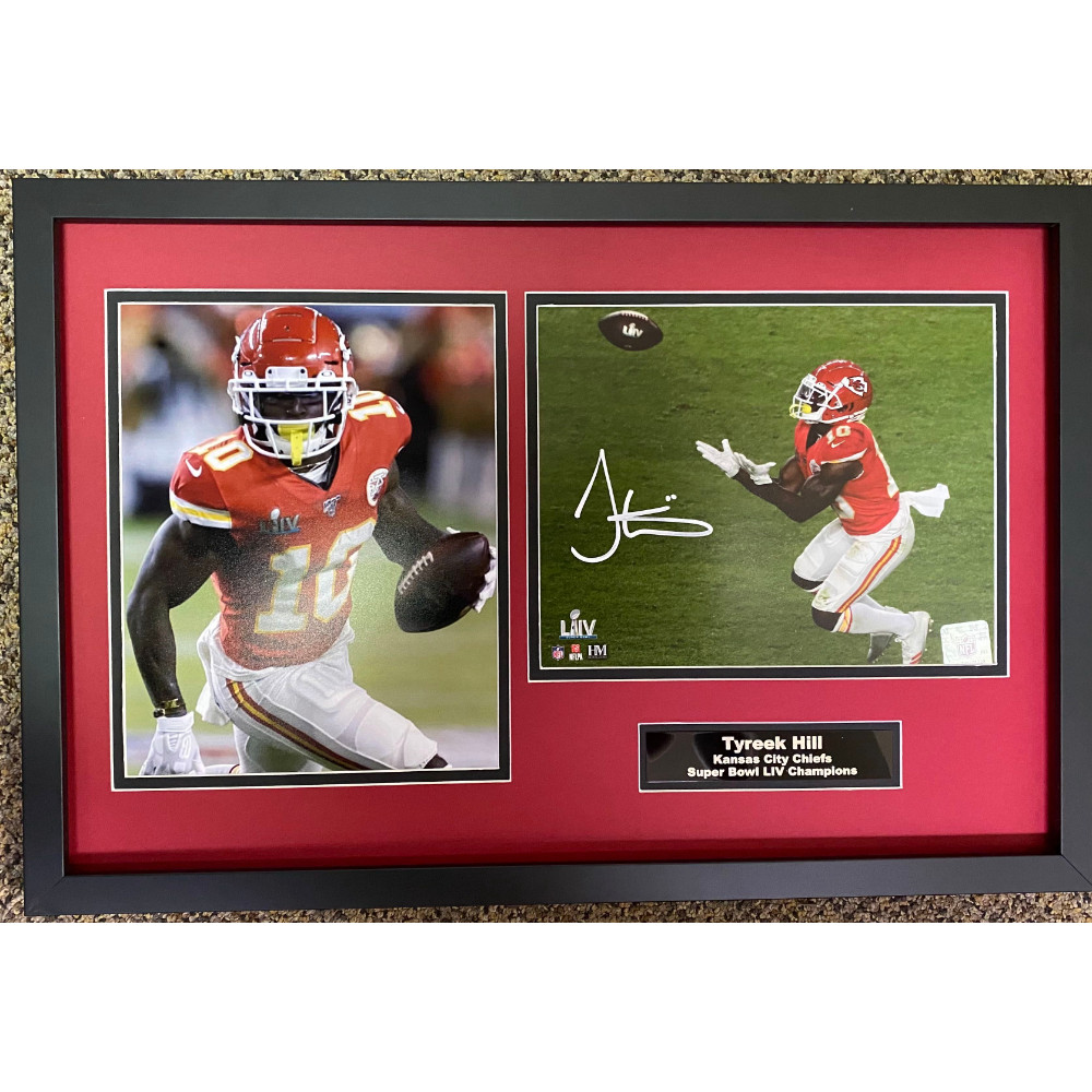 Tyreek Hill two-pic framed