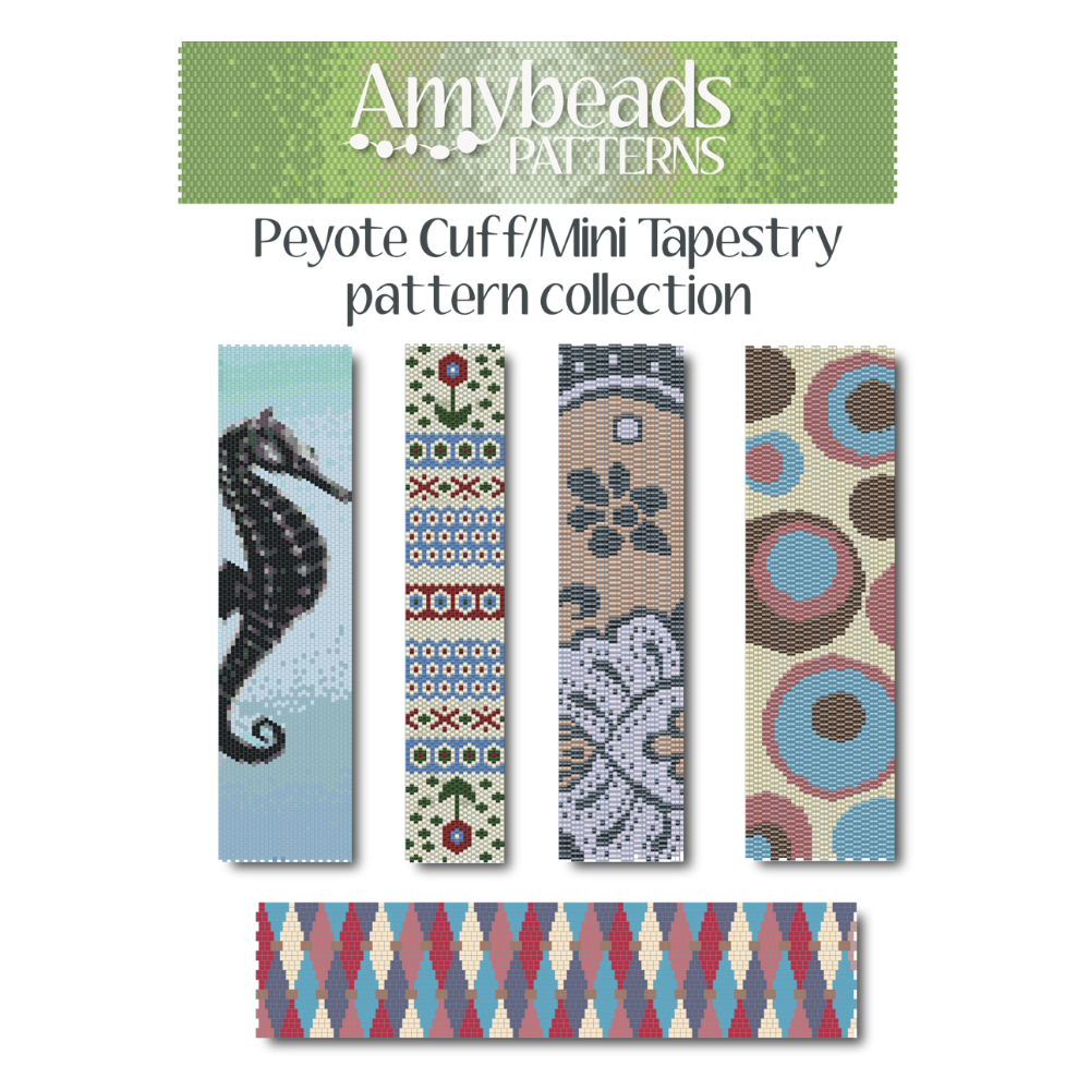 Bracelet or Mini Tapestry Peyote Pattern Download