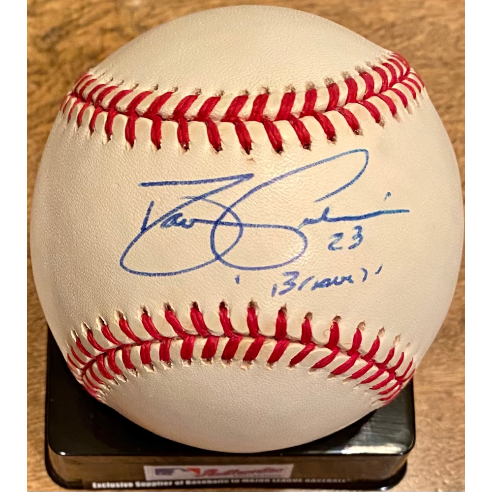 David Justice Autographed Baseball