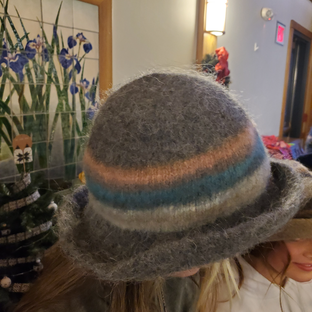 Gray Knit Hat