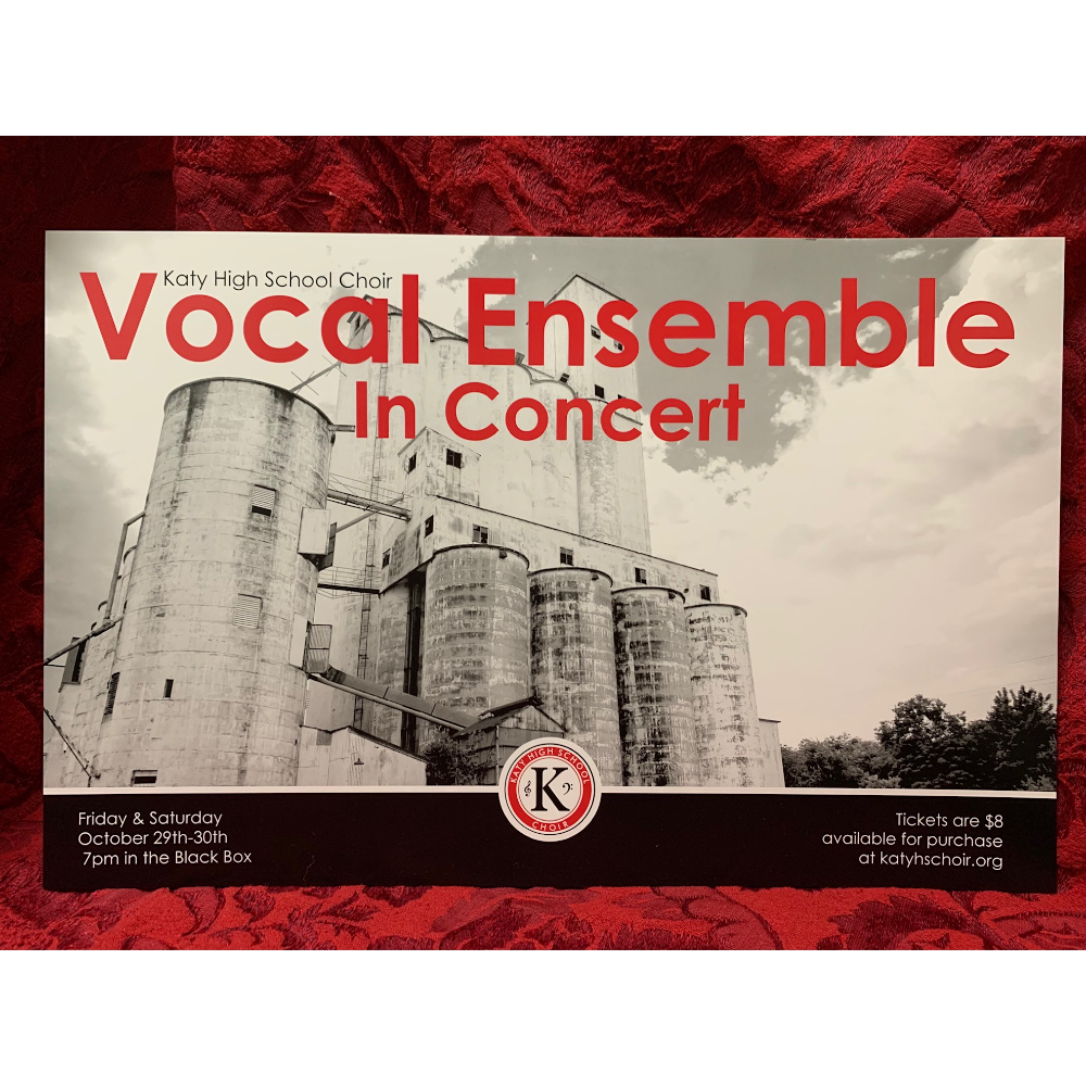 Framed & Autographed 2021 Vocal Ensemble in Concert Poster 