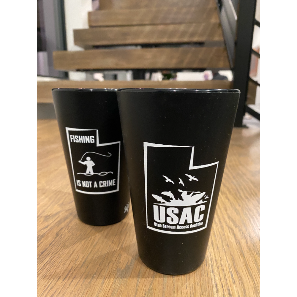 USAC fishing is not a crime silicone mugs (set of 2)