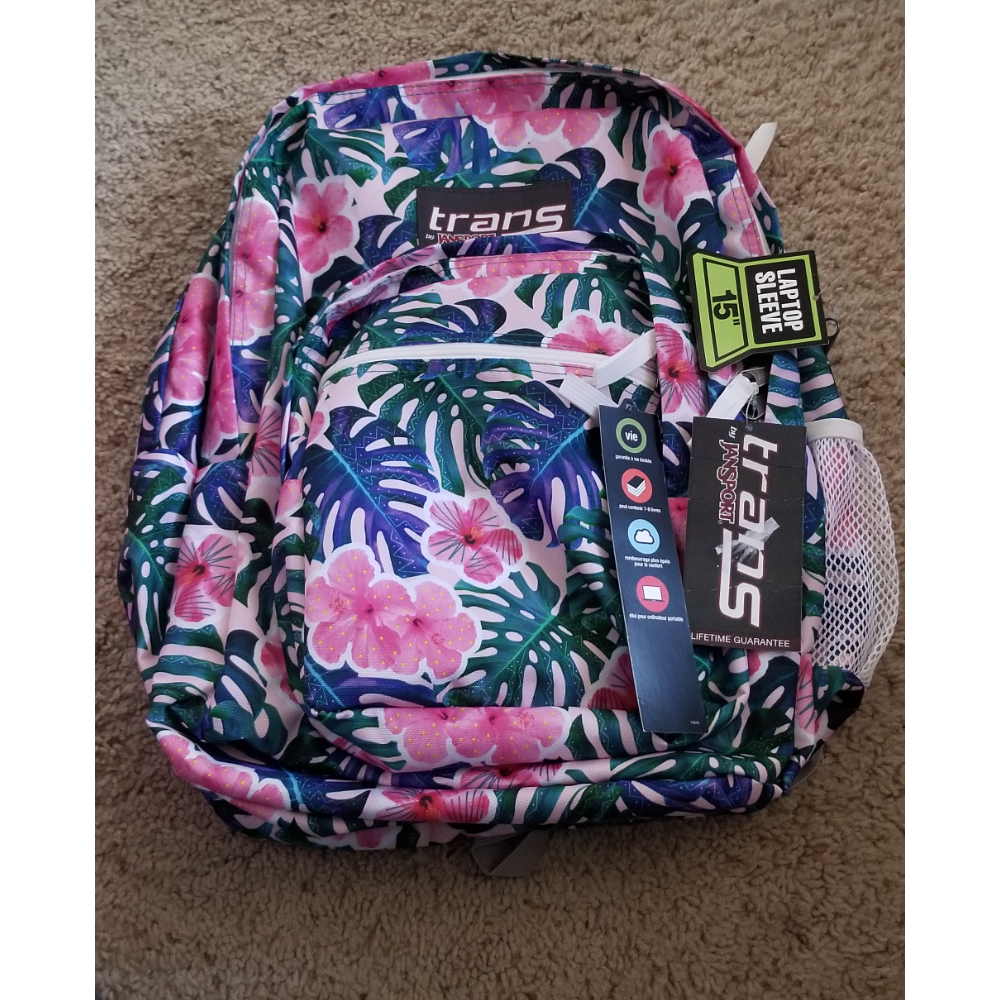 Jansport Trans Backpack in Tropical Print