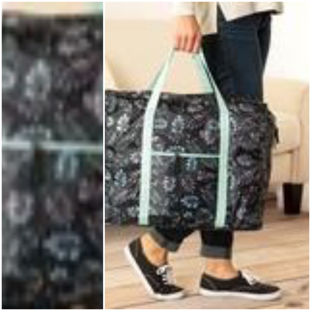 Floral Packable Duffle Bag