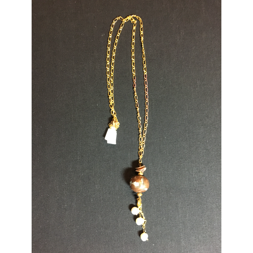 Hand Made Torch Bead Chain Necklace