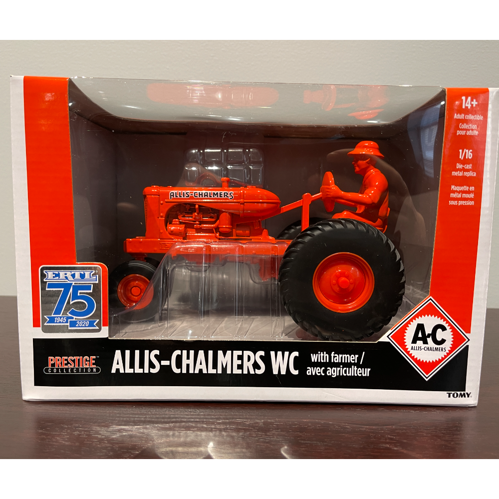 Tractor - Die-Cast Metal - 1/16 Allis Chalmer WC with Farmer, 75th Anniversary