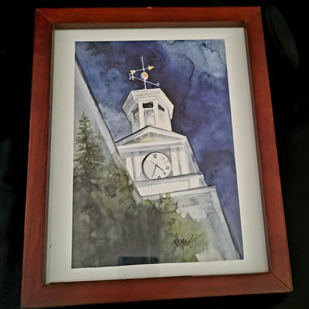 McMurran Hall Tower Clock (Shepherd Univ.) Print
