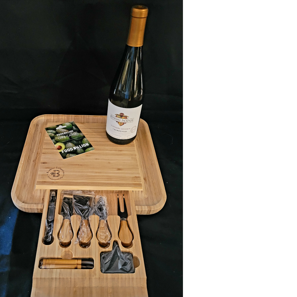 Cheese, Wine, & a Snack tray set