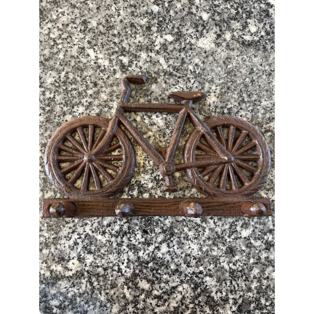 Wrought Iron Bicycle Themed Key Hanger