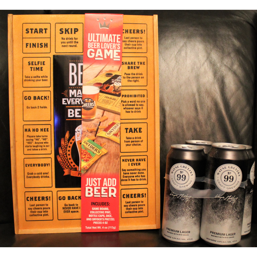 Beer Game and 4-Pack of Wayne Gretzky Beer