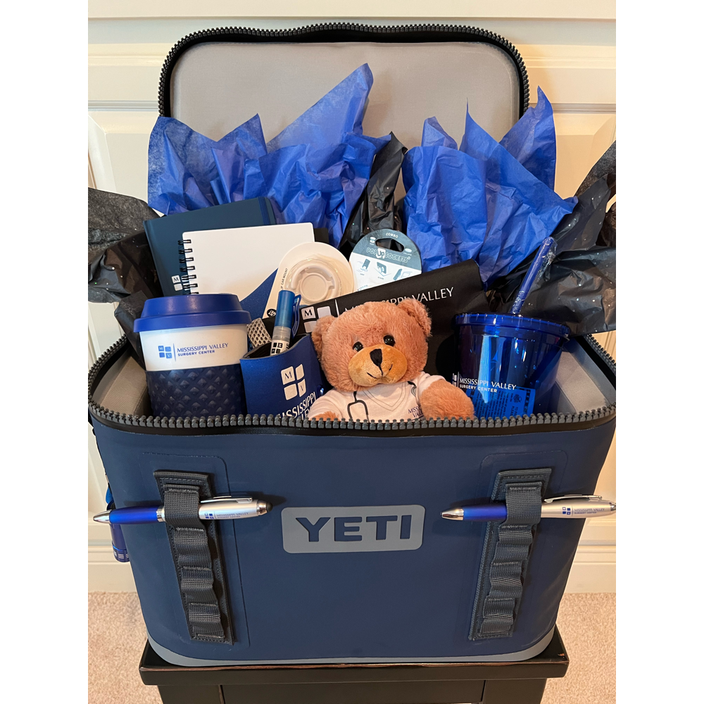 Yeti Cooler with Swag for the Family