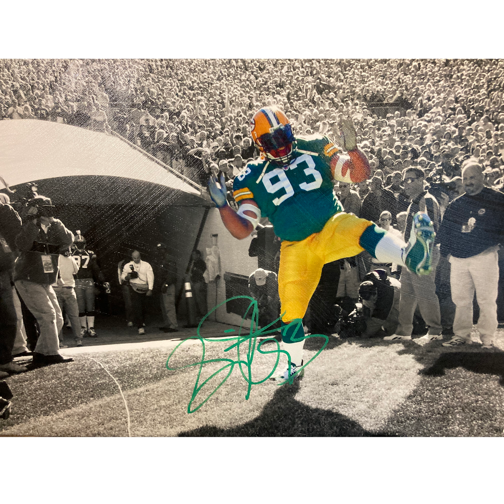 Gilbert Brown Autographed Canvas