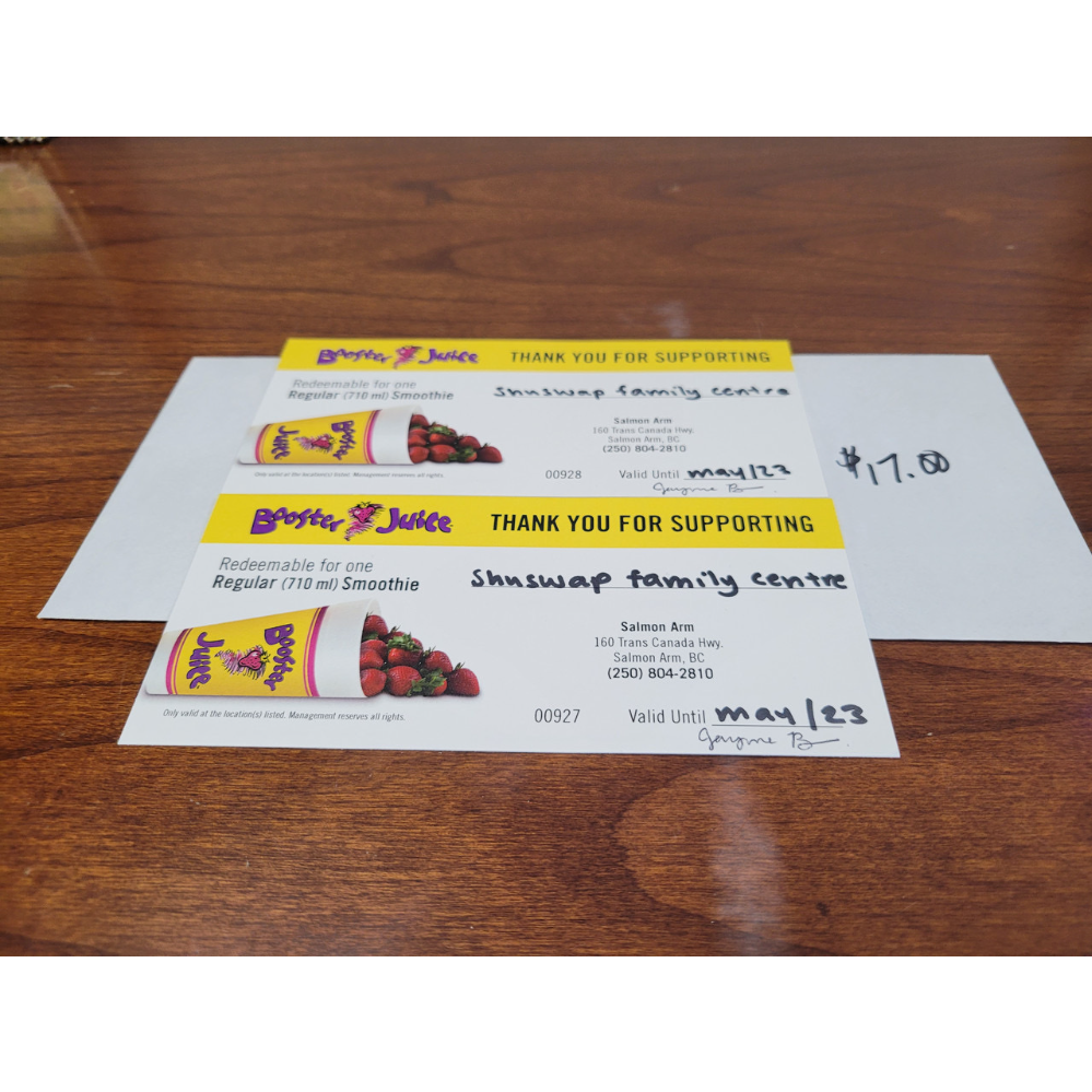 Two Free Smoothie Coupons 