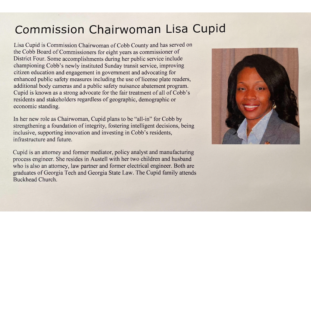Commission Chairwoman Lisa Cupid