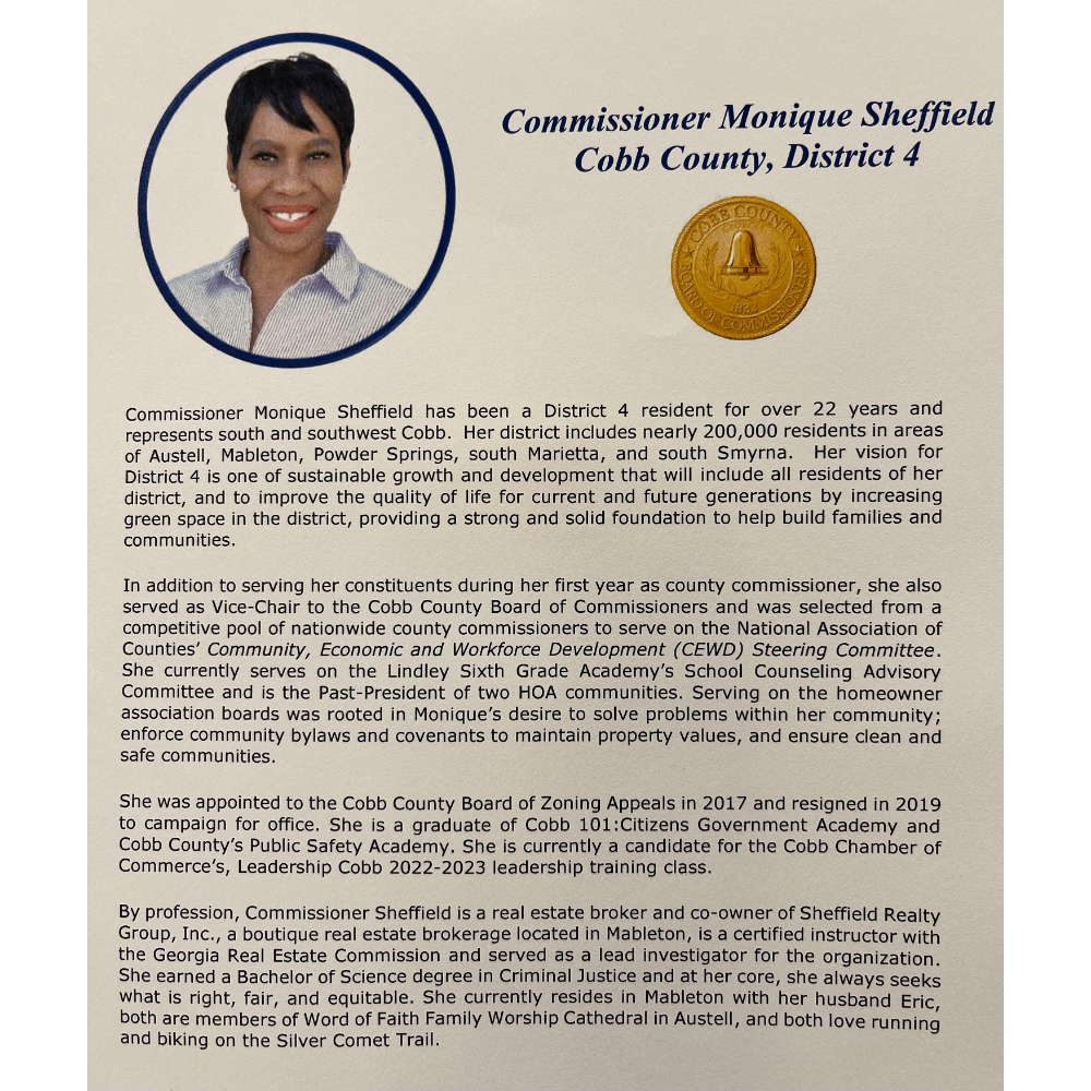 Commissioner Monique Sheffield