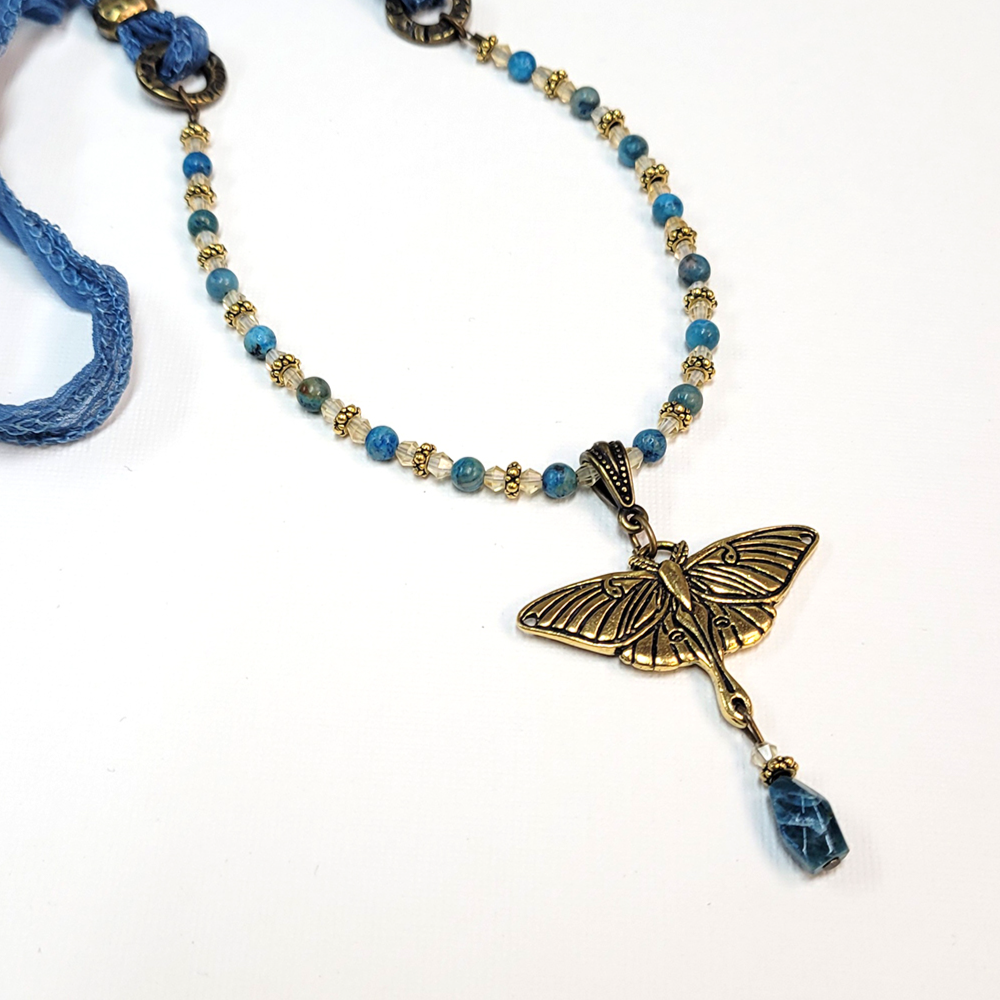 Luna Moth Necklace by Tracy Proctor
