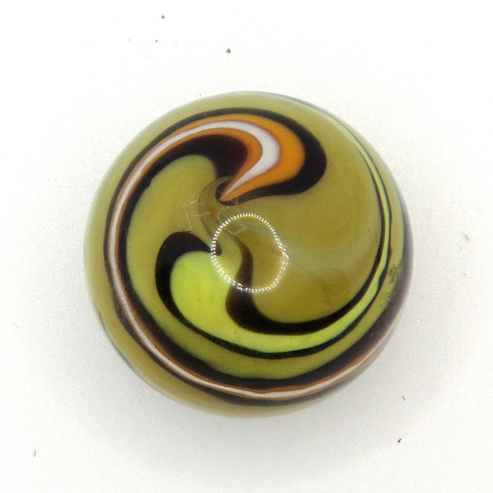 Yellow Swirl Marble by Tom Fuhrman and Michele Weston