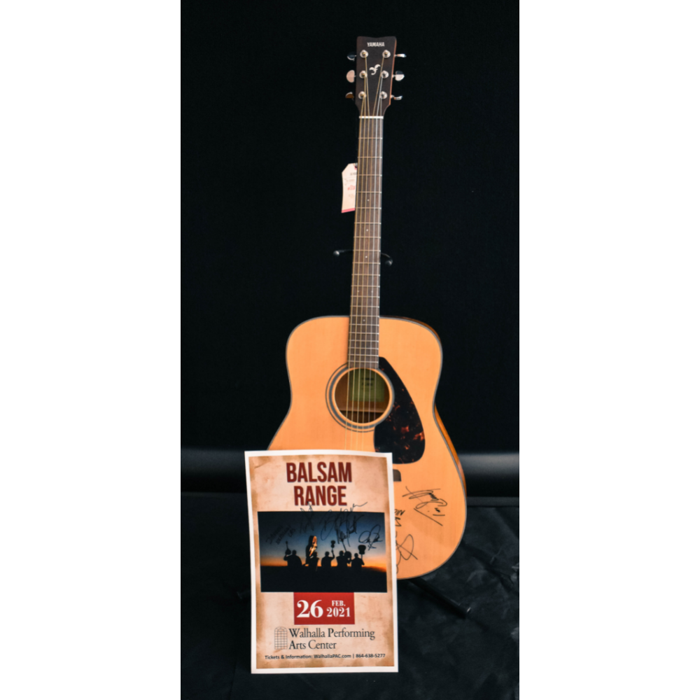 Acoustic Yamaha Guitar Signed by Balsam Range Plus Poster