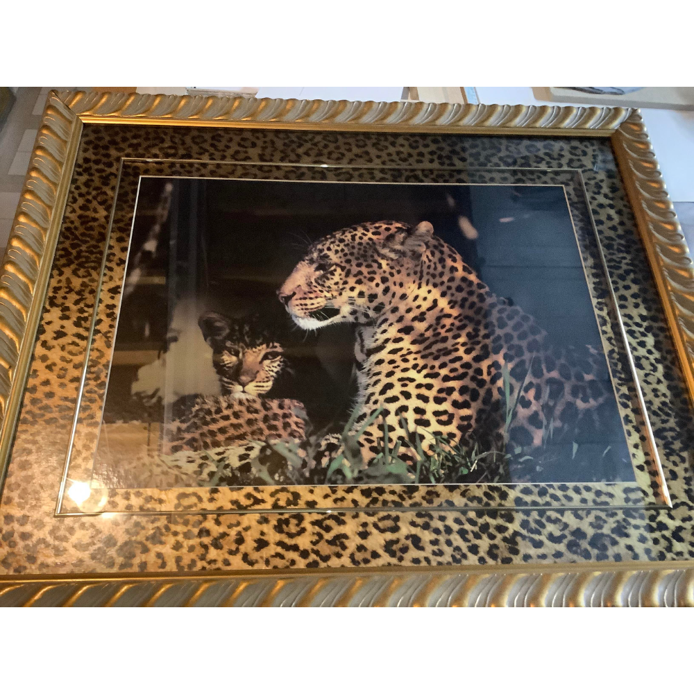 Leopard Print Framed Picture