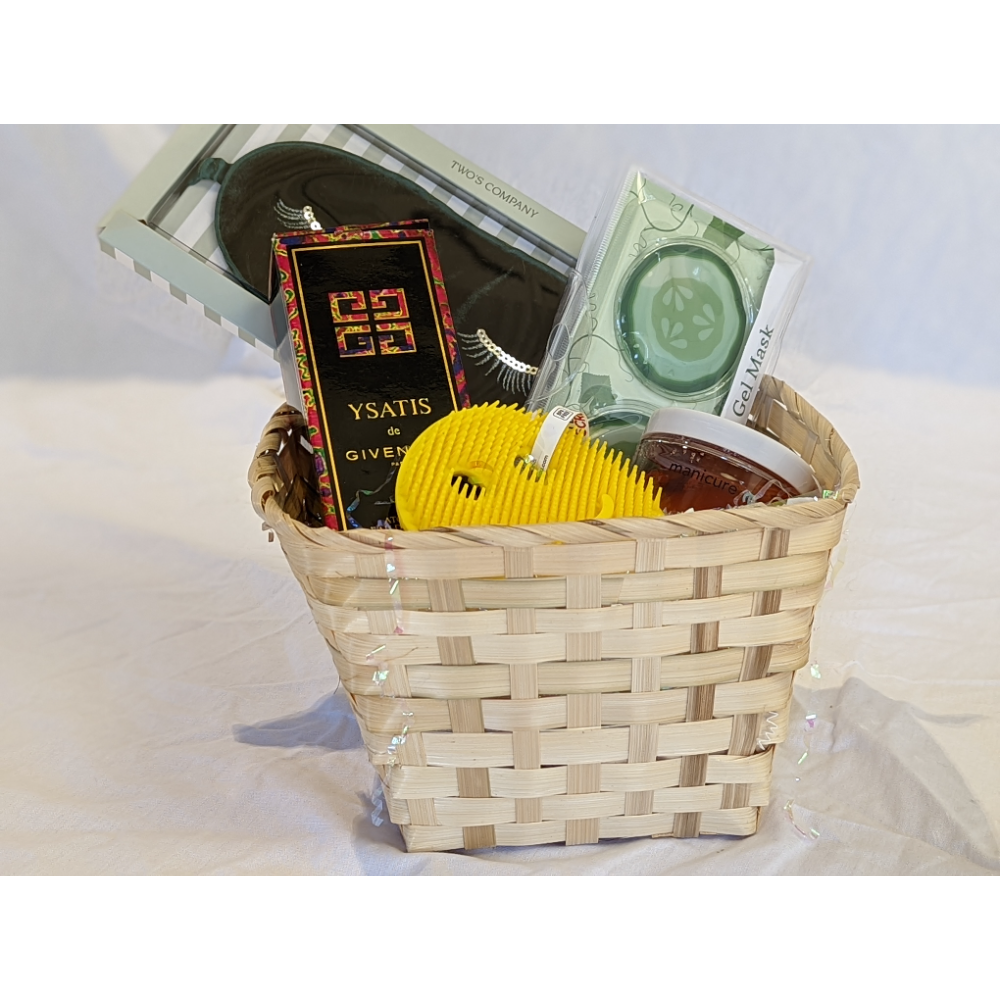 Every Day is Spa Day Basket featuring a Gift Card for a 60 minute facial at Massage Envy