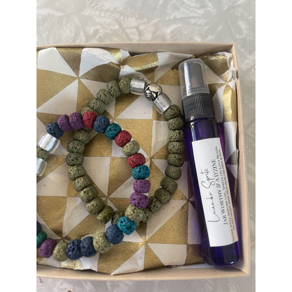 Lava beads Bracelet & Oil Spray