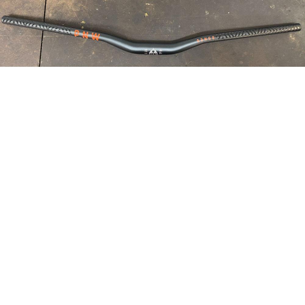 PNW Range handlebar. Black/Orange. 31.8 clamp