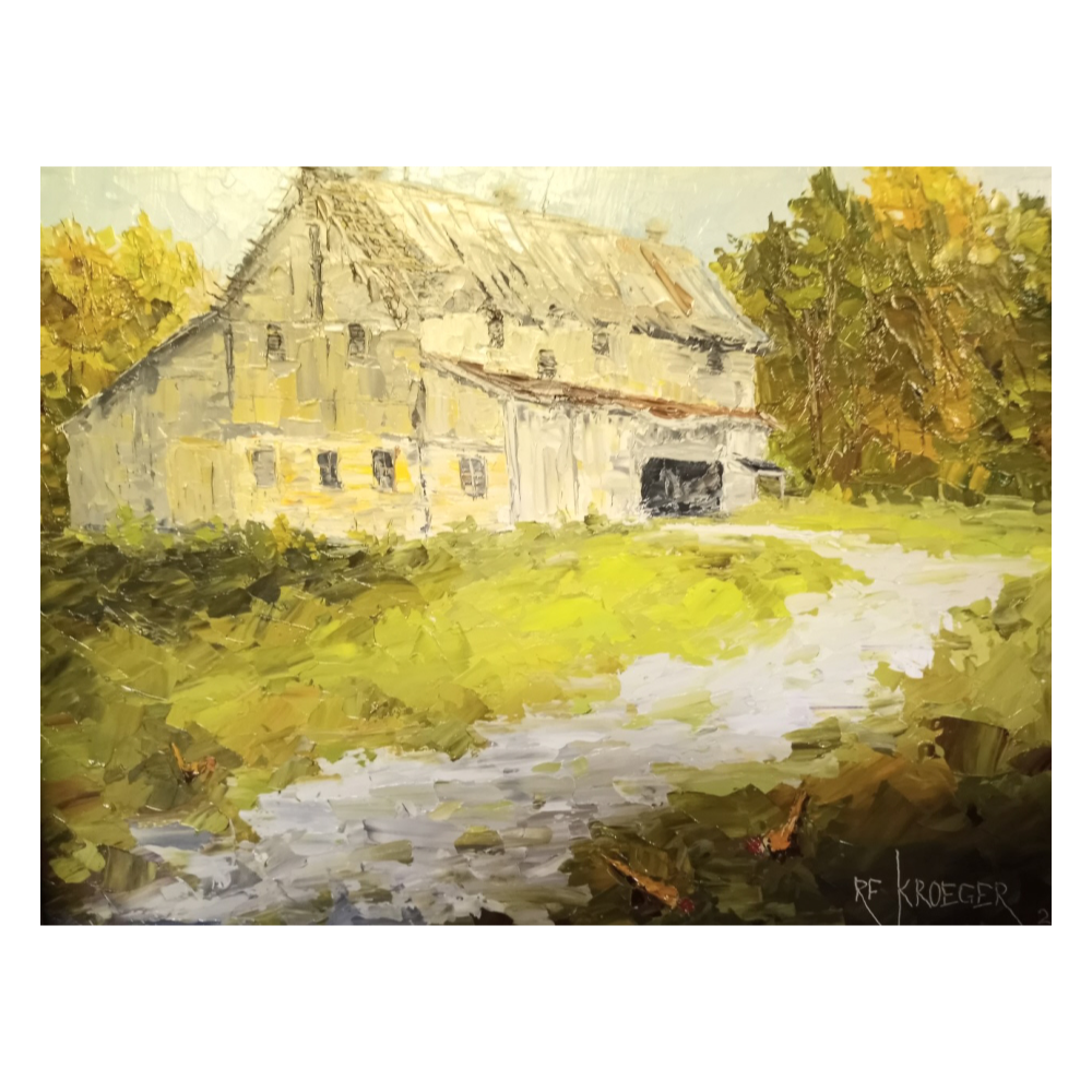 For Sale   Painting and Barn Wood Frame 161/8 x 13