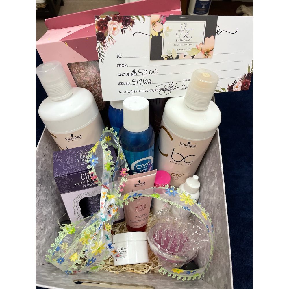 Hair Styling/Care Products and $50 Gift Certificate 