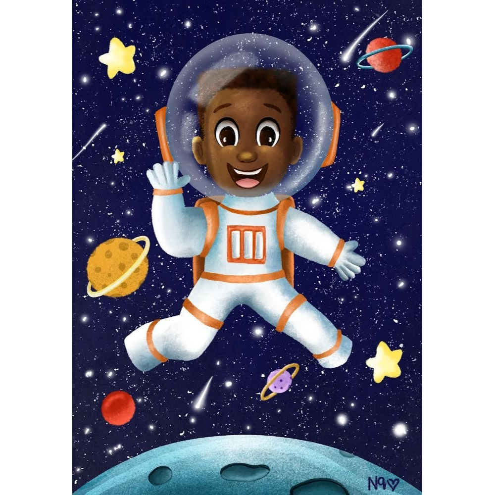 Kid Astronaut Digital Print