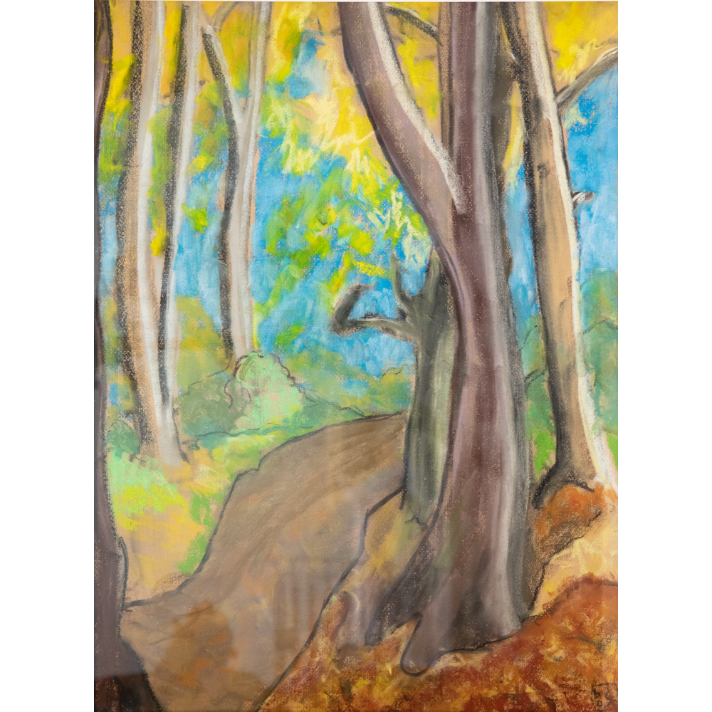 Trees in Pastel Crayon