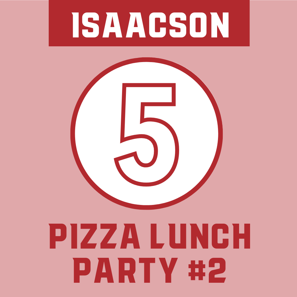 Isaacson Class - Student #2: Pizza Party