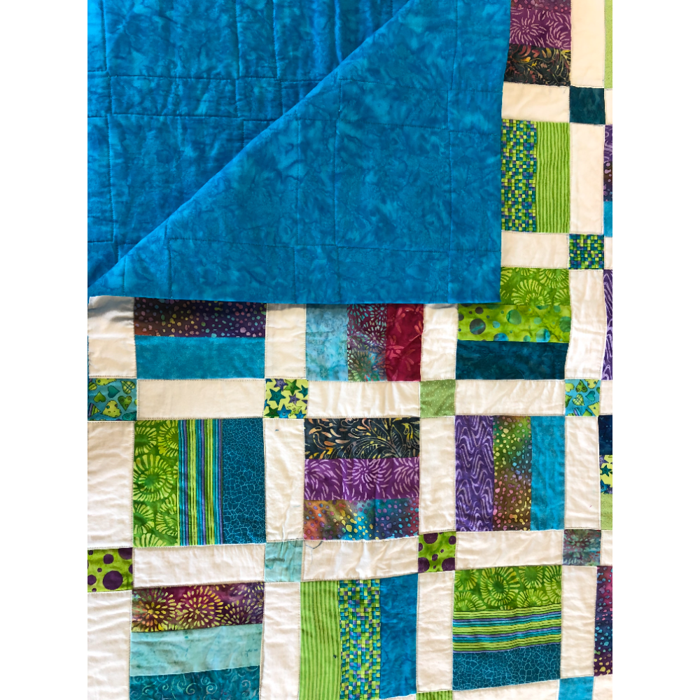 Handmade Quilt (lost in blue)