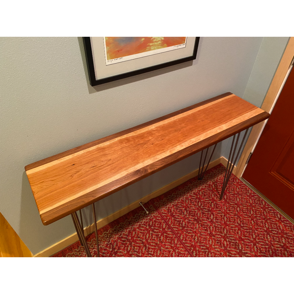 Natural Cherry & Black Walnut Console Table