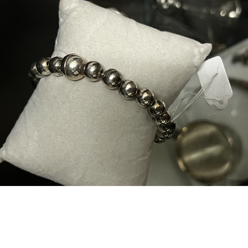Sterling Silver Ball Bead Bracelet