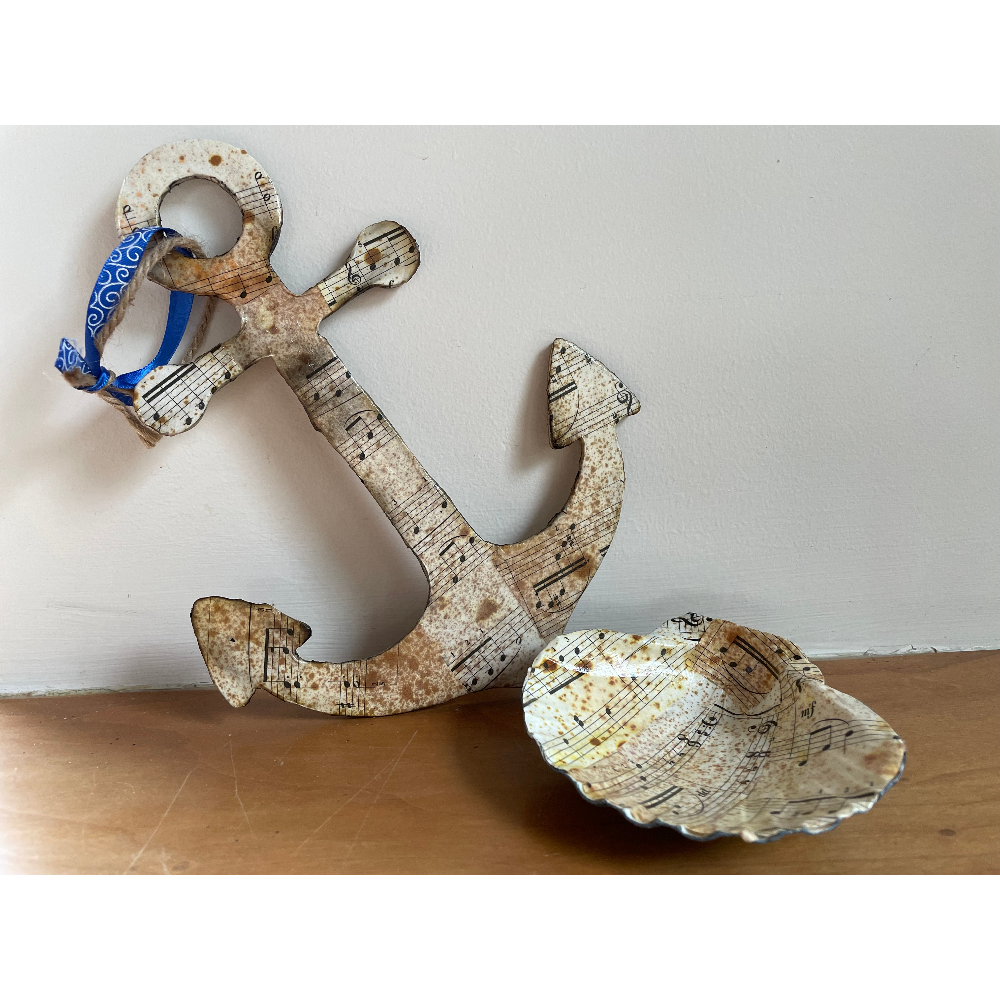 Seashell and Anchor by Kinthi Sturtevant