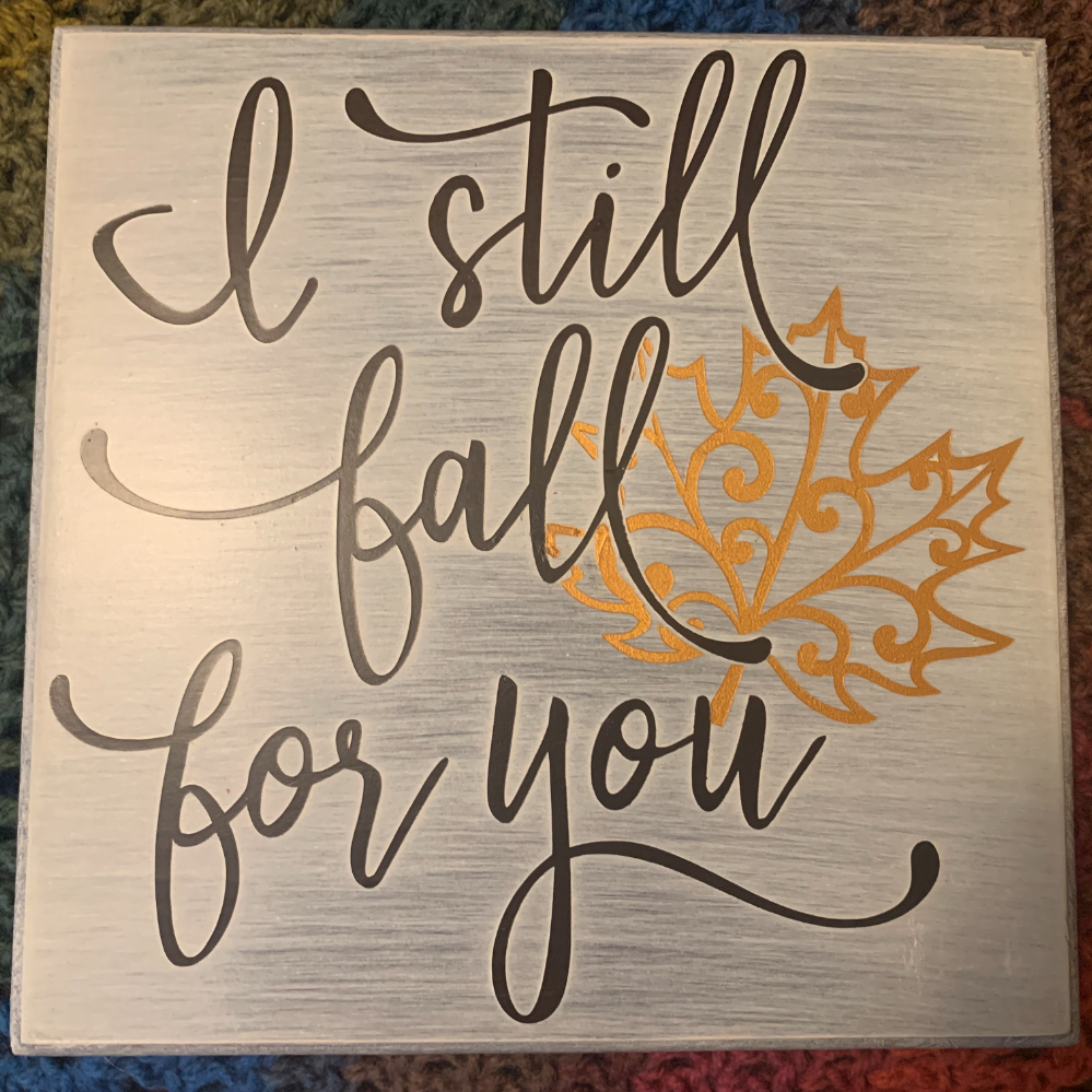 Fall for You Wooden Square